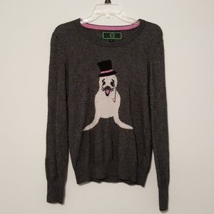 Cute Gray Seal Sweater